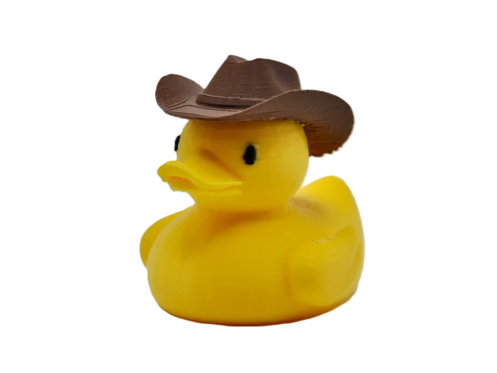 Printed Cowboy Duck – Western‑Style Rubber Duck Collectible
