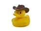 Printed Cowboy Duck – Western‑Style Rubber Duck Collectible
