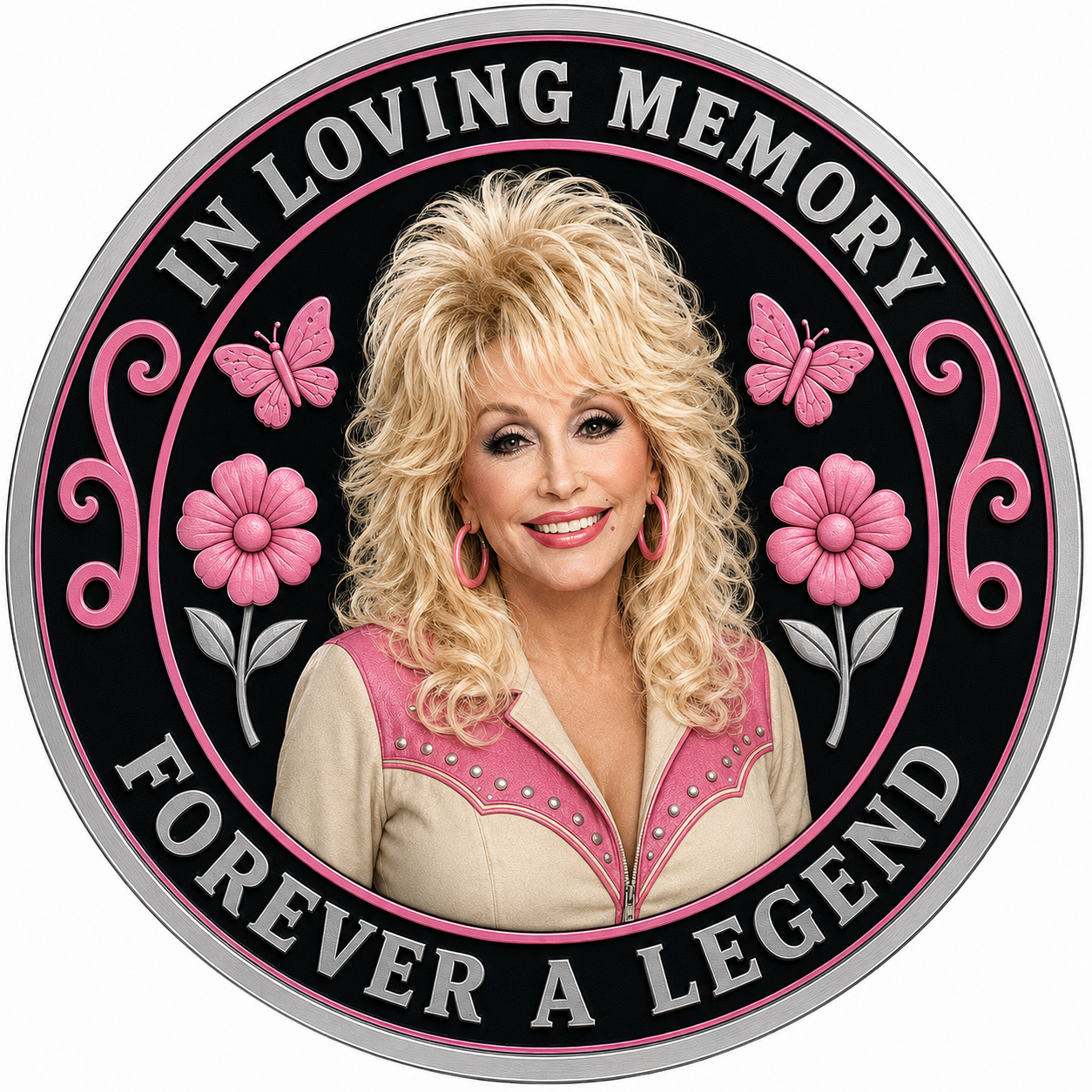 In Loving Memory Forever a Legend Jeep Badge