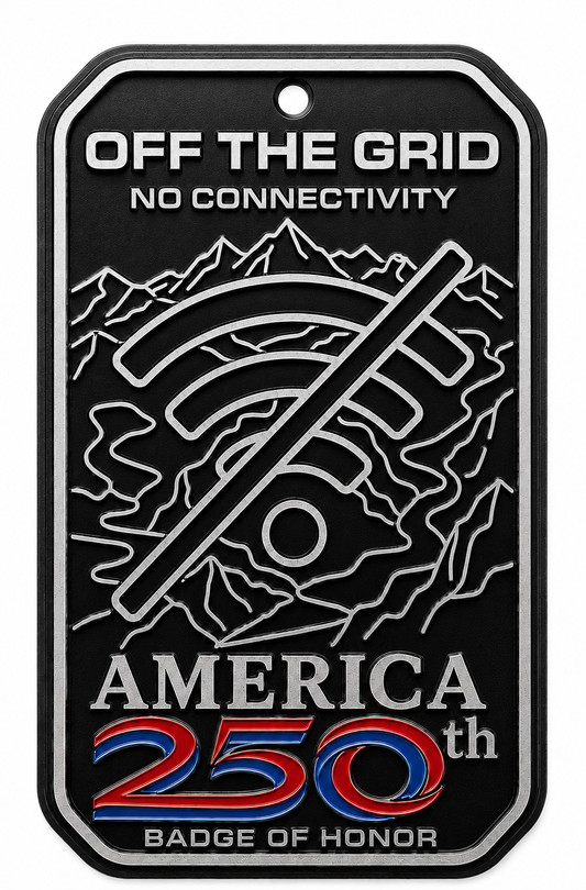 Off The Grid Keychain — Badge of Honor