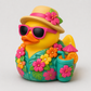 3D Printed Tropical Hawaiian Rubber Duck