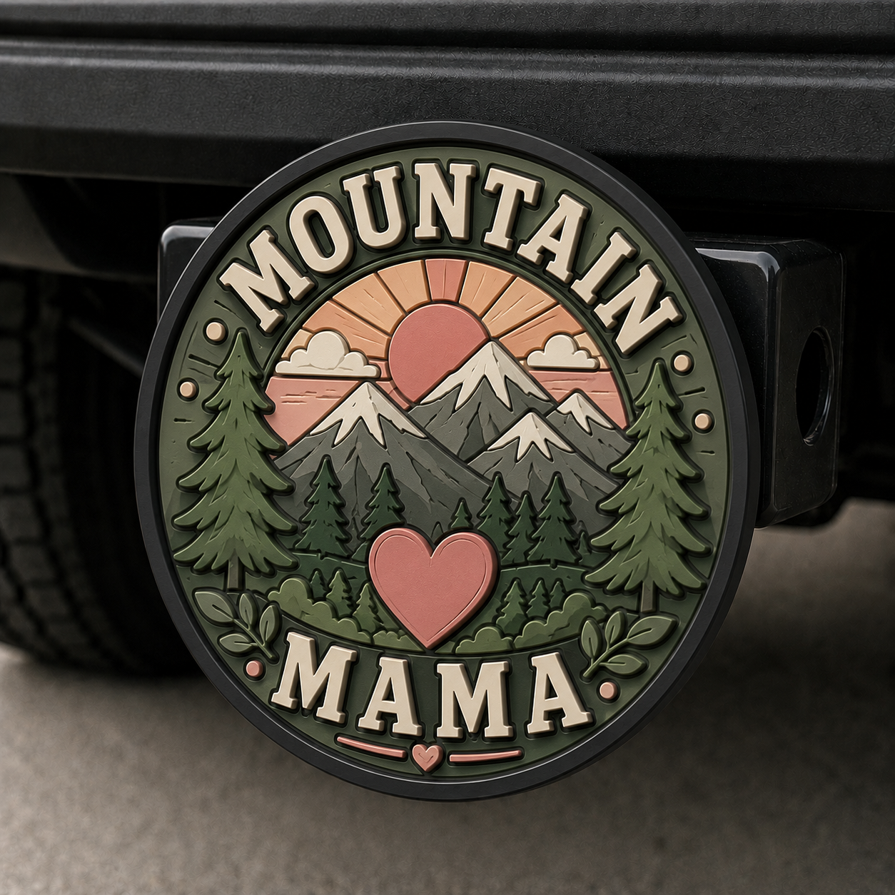 Mountain Mama Hitch Cover