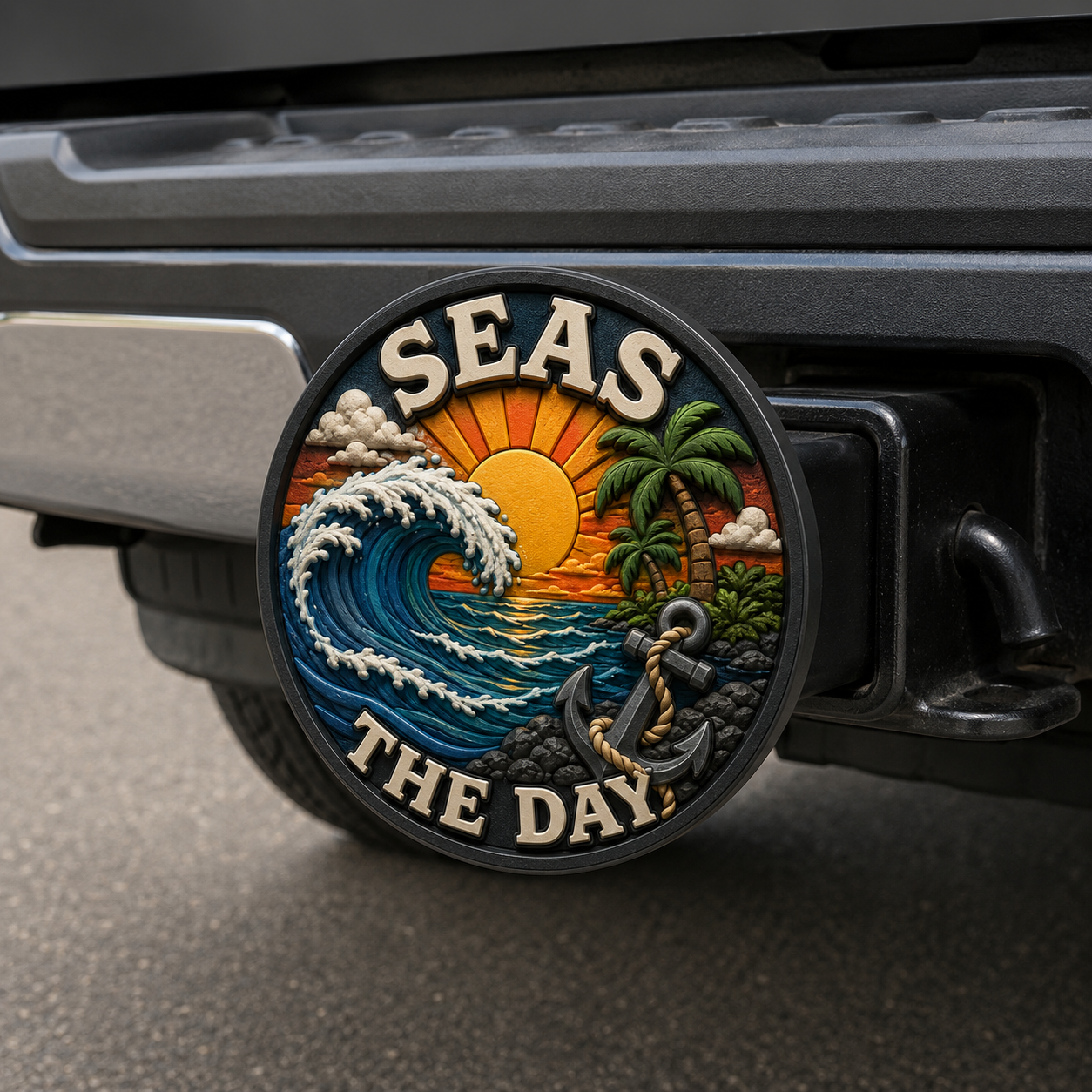 Seas the Day Hitch Cover