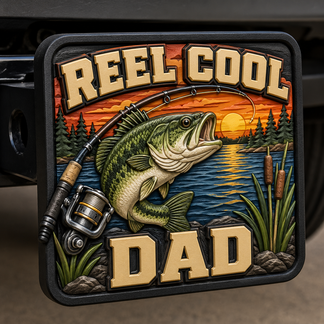 Reel Cool Dad Hitch Cover