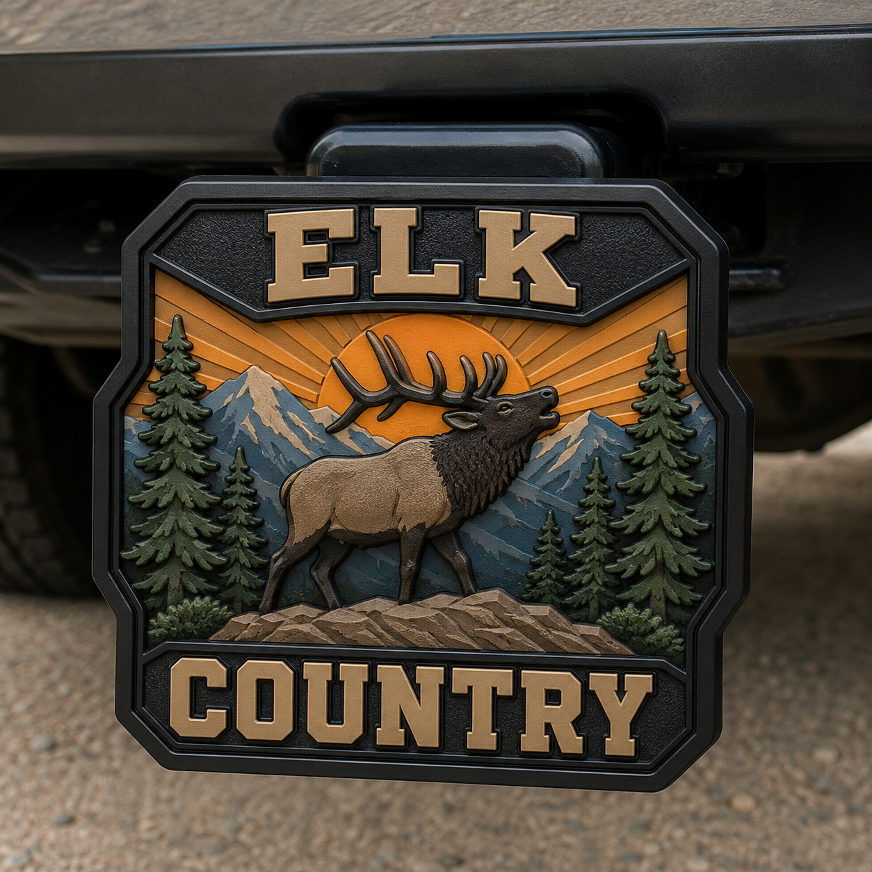 Elk Country Hitch Cover