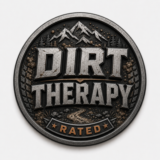 Dirt Therapy Rated Jeep Badge