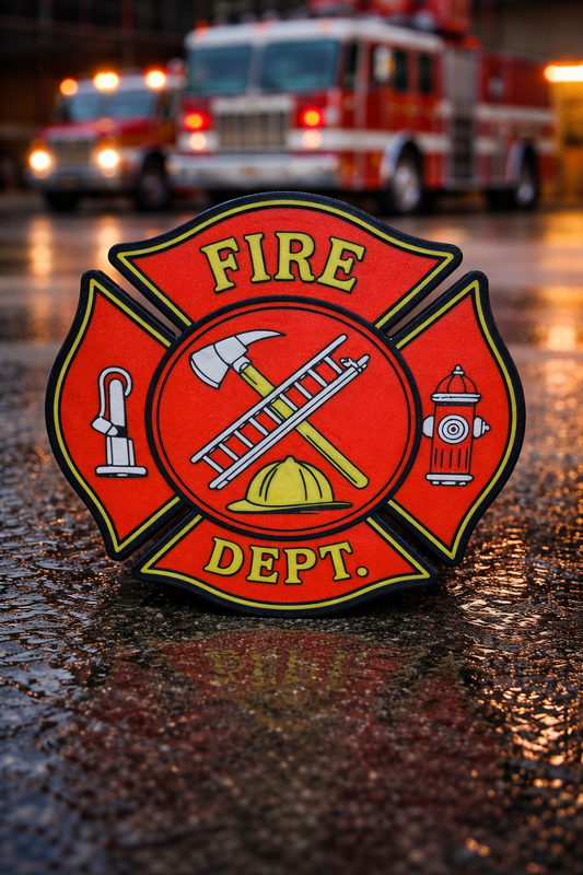 Firefighter Trailer Hitch Cover