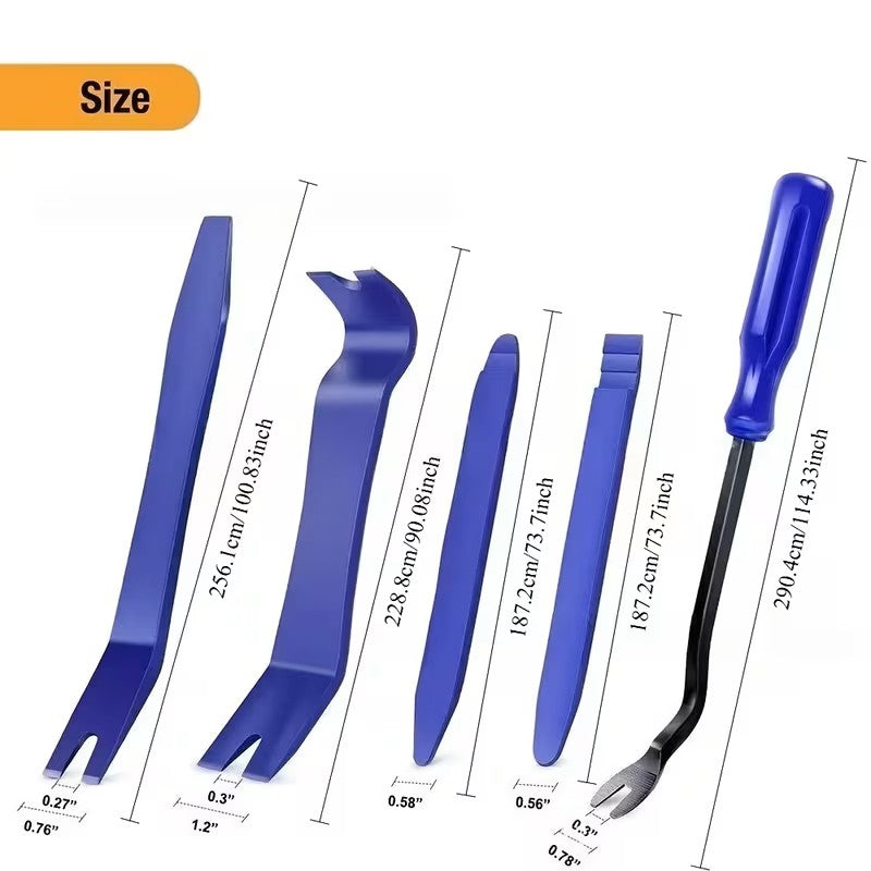 Car Trim Removal Tool Kit – 5-Piece Pry Bar Set