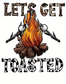 Let’s Get Toasted – Campfire & Marshmallow Graphic Tee