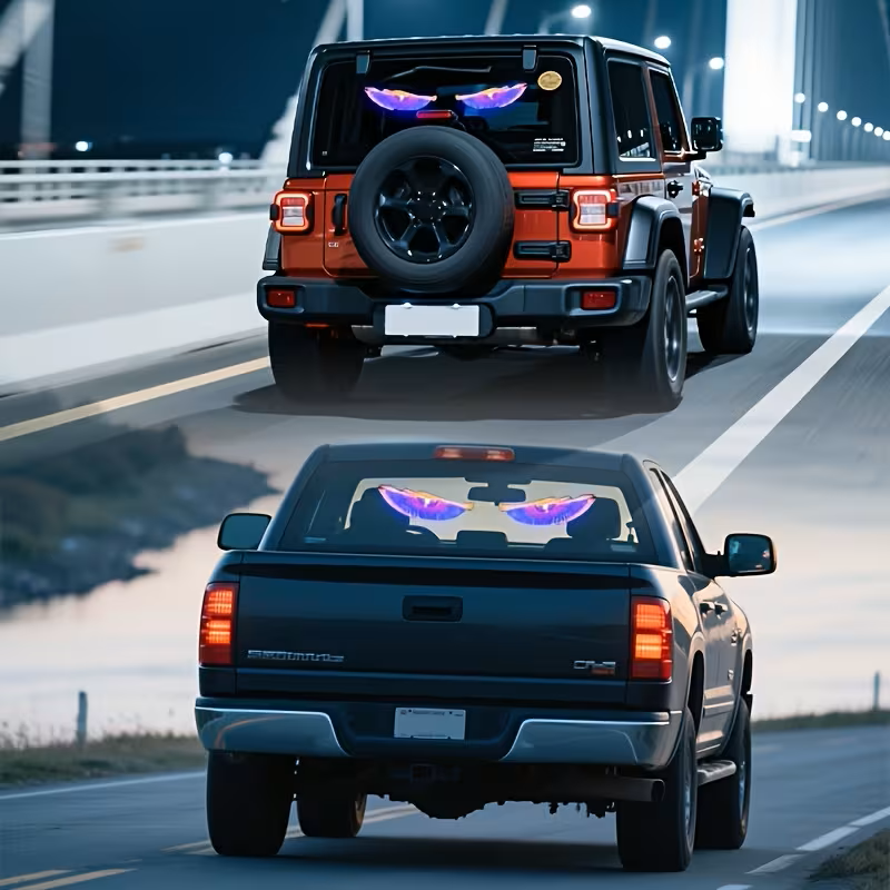 2 PC Devil’s Eye Car LED Accent Lights – Multi‑Mode USB Eyes