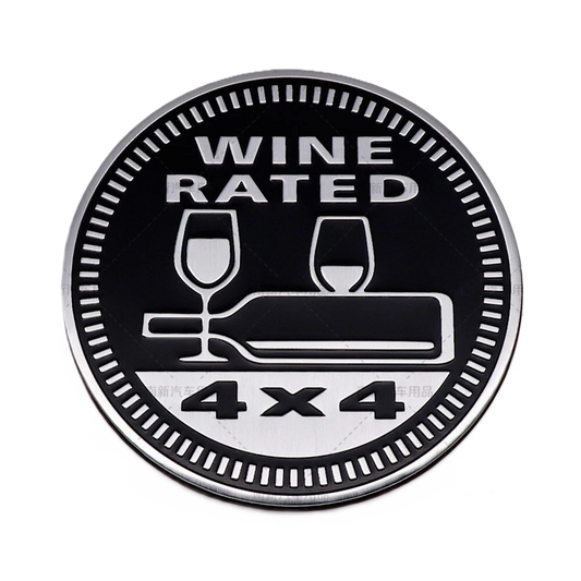 Wine Rated 4x4 Badge – For Drivers Who Pair Adventure With a Good Pour