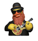 ZZ Flock Collectible Figurine - Rock Legend Duck