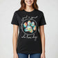 Just a Girl Who Loves Dogs – Colorful Paw Print Tee
