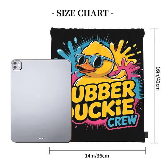 Rubber Duckie Crew Drawstring Bag – Carry Ducks & Daily Essentials