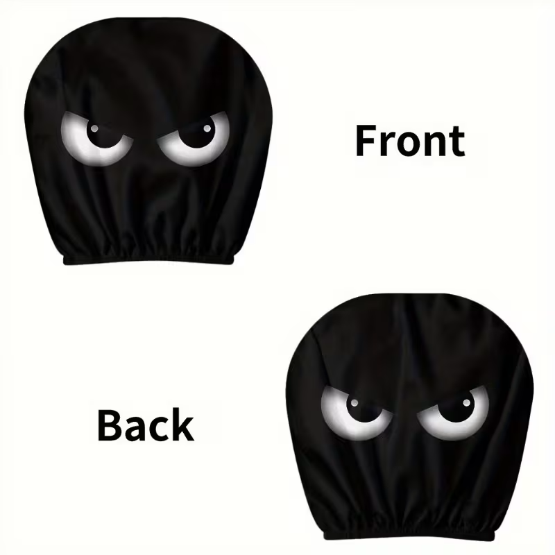 Angry Eyes Car Headrest Covers – Attitude Upgrade (Set of 2)