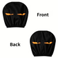 Glowing Eyes Car Headrest Covers – Mischievous Look (Set of 2)