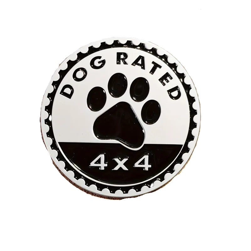 "Dog Rated 4x4 Badge - Pawsome Adventures Await! 🐾🚙"