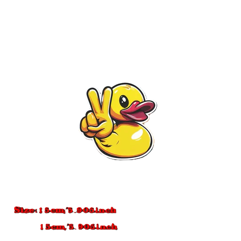 "Quack-tastic Rubber Duck Vinyl Sticker - Brighten Your Day! 🦆✨"