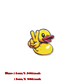 "Quack-tastic Rubber Duck Vinyl Sticker - Brighten Your Day! 🦆✨"