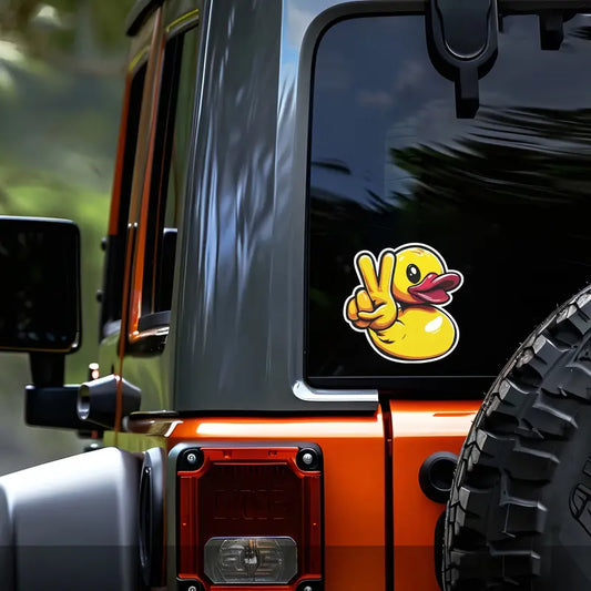 "Quack-tastic Rubber Duck Vinyl Sticker - Brighten Your Day! 🦆✨"