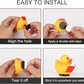 10pcs Self-Adhesive Rubber Duck Hangers with Double-Sided Stickers - Durable ABS Plastic for Jeep & Car Dashboard Displays - Perfect Gift for Duck Collectors, Rubber Duck Hangers