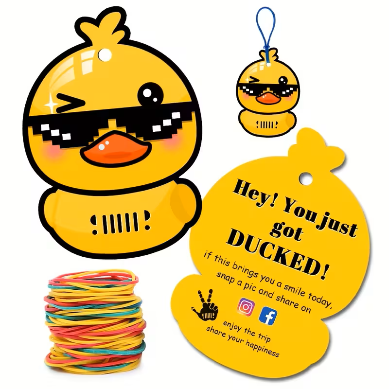 You Just Got Ducked! 50 Pack – Premium Ducking Tags & Bands Kit
