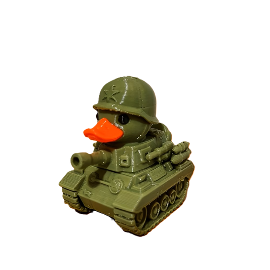 3D‑Printed Tank Duck – Quirky Military‑Style Duck Figurine
