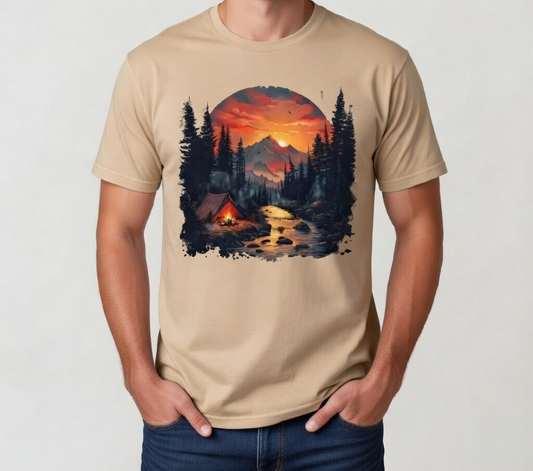 Sunset Mountain Camp – Wilderness Adventure Tee